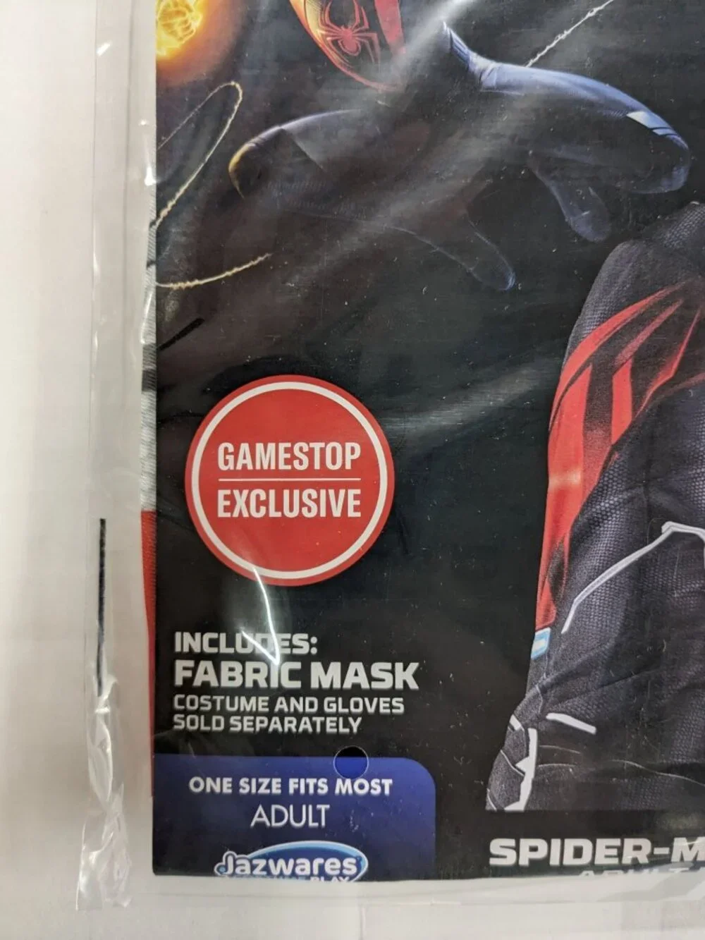 Spider Man 2099 Adult Fabric Mask Miles Morales GamesStop Exclusive One Size